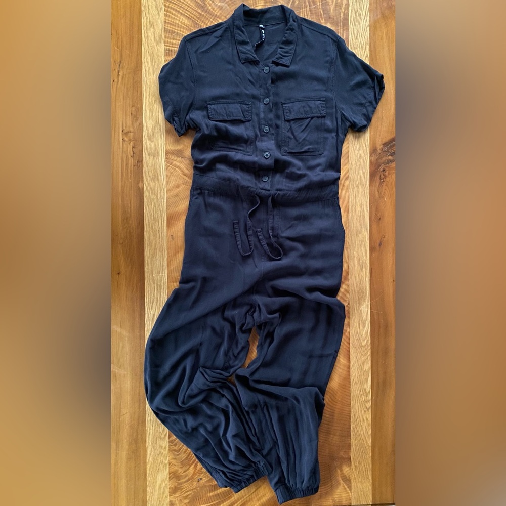 Design Lab Lord & Taylor Dark Blue Jumpsuit